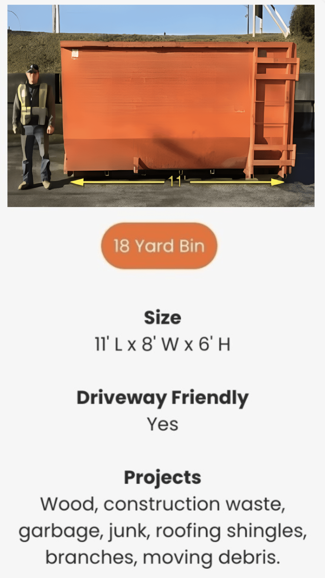 18 yard bin