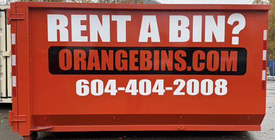 Surrey dumpster bin rental from www.orangebins.ca